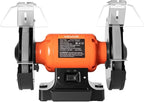 VEVOR Bench Grinder, 8-inch Single Speed Bench Grinder, 3450RPM High-Speed Table Grinders with 550W 4.5A Induction Motor, 36/60-Grit Grinding Wheel & Adjustable Eye Shield for Fast Sharpening Grinding