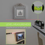 Laser Level Multi Tool, Multipurpose Cross Line Laser leveler Kit Tools with Metric Rulers 8ft/2.5M for Hanging Pictures Cabinets Tile Curtains Walls by Qooltek