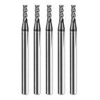 5pcs 5/64" Carbide Square End Mill Bits Set for Alloy Stees/Hardened Steels,Hrc55 Micro Grain Carbide Milling Cutter 4Flute CNC Router Bits with AlTiN Coating
