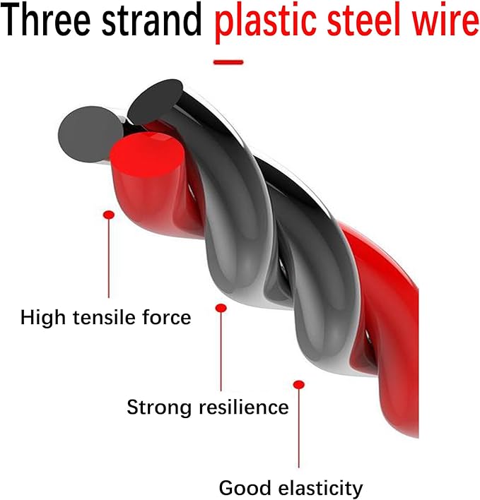 16.4ft/5m Fish Tape Wire Puller - 6mm PET Electrical Cable Snake Tool Kit for Through Wall Conduit Wiring,Wire Puller Through Wall,Wire Fish Tape for Car,Electricians Tools,Wire Guide Device