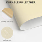Leather Repair Patch Kit – 17x79 Inch Instant Repair for Scratches, Cracks & Peels on Furniture, Couch, Sofa, Car Seats, Handbags, Cabinets – Heavy-Duty Adhesive Leather Repair Tape (Beige)