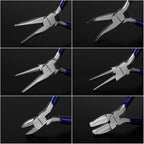 WORKPRO 7-Piece Jewelers Pliers Set, Jewelry Making Tools Kit with Easy Carrying Pouch (Blue)