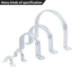 30 PCS 1-1/4 Inch Reinforced Rigid Pipe Strap , 2 Holes U Bracket Cable Clamp Hanger, Zinc Coated Tension Tube Clip, Conduits Strap Clamps for Pipe Fixing on Various Surfaces, 32 mm