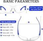 Yunsailing 100 Pack Bulk Safety Glasses Eye Protection Goggles for Women Men DIY Construction Lab