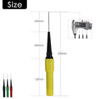 Piercing Clip Test Probe, 0.7mm Test Probe Pins, Non-Destructive Insulation Wire Piercing Needle, Piercing Probes Set for Banana Socket Plug Car Tester (4 Pcs)