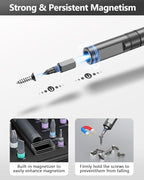 ORIA 42 in 1 Screwdriver Set, Magnetic Ratchet Screwdriver Kit with Ratchet Handle, 40 Precision Bits & Portable Case, DIY Repair Tool Kit for Electronics, Bike, Furniture, Computer, Phone, Black