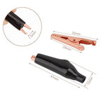 DROK Jumper Wires with Alligator Clips Electrical - 6pcs 35mm Small Pure Copper 19.6 inches/50cm Test Leads with Alligator Clips for Multimeter Electrical Testing