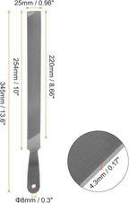HARFINGTON Farmers Own Files 10 Inch High Carbon Steel Single Cut Flat Hand Rasp File for Deburring and Removing Material