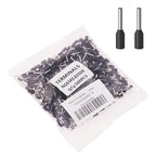 22AWG/0.5mm² Wire Ferrules Black, 500pcs 22AWG Terminal Connector Kit, Wire Insulated Cord Pin Ends Terminals for Electric, Industrial, Chemical Industry, Power Control System, etc.