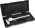 DNA Motoring TOOLS-00055 Premium-Grade Stainless Steel Dial Caliper, 6 Inch, Shockproof Measuring Micrometer w/Lockable Head
