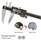 Digital Caliper, 12 Inch/300mm Vernier Caliper Measuring Tool with Stainless Steel, IP54 Splash Proof, Electronic Micrometer LCD Screen Auto-Off, Inch/Millimeter Conversion for 3D Printing