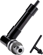 OCGIG Cordless Right Angle Drill 1-10mm Attachment Adapter 90 Degree Handle Chuck 3/8" Keyed Extension Drilling Tool