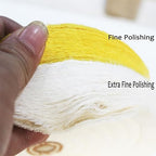 6 Inch Extra Thick Cotton Buffing Wheel, 5/8 Inch Arbor Hole 70 Ply Abrasive Cloth Fine Polishing Wheel for Bench Grinder(White)
