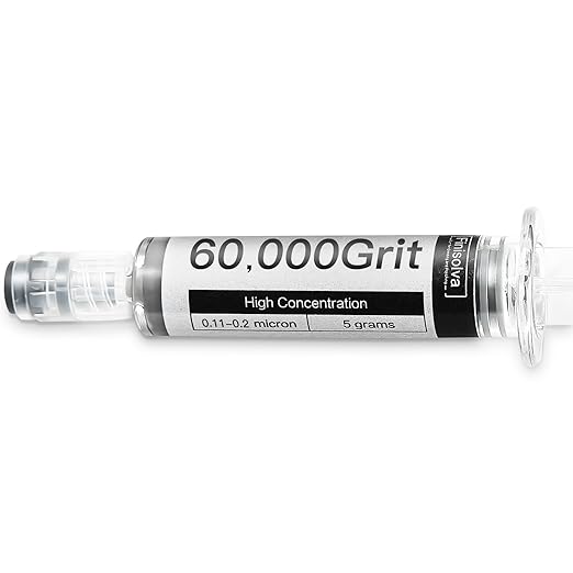 Diamond Polishing Compound Lapping Compound 60,000 Grit 0.11-0.2 Microns with 30% Concentration of Diamond Powders Diamond Stropping Paste for Glass Marble Metal Resin Rock Jewelry Watch