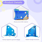 40PCS Flooring Spacers, Laminate Flooring Installation Kit with 1/4” & 1/2” Gap, Wood Flooring Accessories for Laminate, Vinyl Plank, Tiles, Hardwood, Floating Flooring, Blue