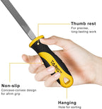 10 inch Square Metal File, Professional Carbon Steel file, Tool Sharpener for Professionals and DIY