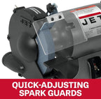 JET 8-Inch Bench Grinder, 3450 RPM, 1/2 HP, 120V 1Ph (Model JBG-8)