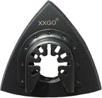 XXGO 3 Pcs 3-1/8 Inch 80mm Triangular Hook & Loop Oscillating Multi Tool Sanding Pads No.XG5508