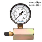 MEASUREMAN 2" Steel Gas Pressure Test Gauge Assembly, 3/4" FNPT Connection, 0-100Psi/kpa, +/-3-2-3% Accuracy