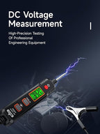 B1 Voltage Tester, Circuit Tester with Range DC 0.8V-100V, Continuity Testing, Electrical Tester with Flashlight, Buzzer Alarm for Car Battery Polarity Continuity Fuses