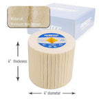 4"x4" Wool Felt Wheel, 4 Pack, Fine Grit, for Polishing and Mirror Polishing of Metal