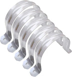 5 Pcs 3inch Rigid Pipe Strap,Two Hole Stainless Steel Strap U Bracket, Widened Tube Strap Tension Clip Assortment Kit Heavy Duty Pipe Clamp（90mm）