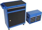 Rolling Tool Cabinet Tool Box, 5-Drawer Storage Chest with Detachable Organizer, Removable Portable Tool Box for Garage Warehouse (Blue)