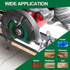Circular Saw Blade 10 Inch - 80T ABT Wood Cutting Saw Blade with 1” Arbor for Wood, Plastic, Plywood, Particle Boards, Multilayer Boards(2 Pack)