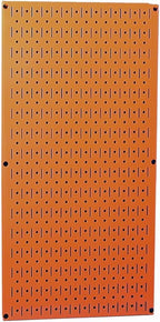 Wall Control Pegboard 32in x 16in Orange Metal Pegboard Tool Board Panel