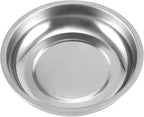 FUNSUEI 12 Packs 6 Inch and 3 Inch Magnetic Tray Set, Stainless Steel Magnetic Bowl, Round Magnetic Parts Tray for Pins, Screws, Bolts, Nuts, Small Parts