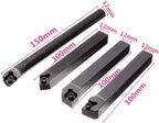 14Pcs Indexable Lathe Turning Tool 1/2"12mm,4PCS Metal Lathe Tools Holder S12M-SCLCR09,SCMCN1212H09,SCLCL1212H09,SCLCR1212H09 With 10pcs CCMT09T304 Carbide Inserts