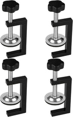 3 Inch C Clamp for Woodworking, Heavy Duty Steel C Clamps, Small C Clamps for Desktop Workpiece Fixing (4 Pcs)