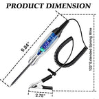 Test Light Automotive, 3-60V DC LED Digital Circuit Tester, Heavy Duty Light Tester with Voltmeter, Auto Voltage Tester Electric Probe Test Pen for Fuse, Battery, Polarity