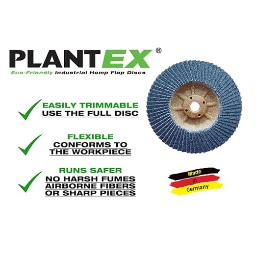 CS Unitec | 93499 | PLANTEX® Spitfire Premium Zirconia Flap Disc - Abrasives for Carbon Steel and Stainless Steel. 6" Diameter, 40 Grit, 7/8" Arbor. (Pack of 10). Made in Germany.