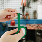 Romeda 9 Pack Electrical Tapes, Electrical Tape Water, Sun, and Oil Resistant, Electrical Tape is Suitable for Most Domestic, Commercial, and Industrial environments - Green