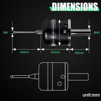 3D Touch Probe Edge Finder Trigger Finder,X Y Z Axis Measurement Centering Rod for Metals, Not Support the Detection of Insulation Materials and Insulating Spindle (Green light)
