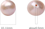 Natural Pearl Beads Potato 10-11mm Pink Freshwater Cultured Loose Gemstone Beads for DIY Jewelry Making 13.8''/Strand HQ