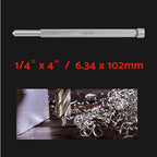 S&F STEAD & FAST Pilot Pin for Annular Cutter 2-Pc, 1/4" x 4", for Mag Drill Bit Cutting with Depth of Cut 2"