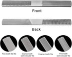 Wood Rasp File 4 Way Hand File and Round Rasp, Half Round Flat & Needle Files Wood Rasp Set for Sharping Wood and Metal Tools
