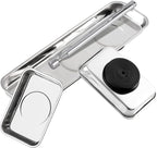 3 Pieces Magnetic Trays with 5LBs Telescoping Magnetic Pick-up Tool Set, 8.9" and 2 Pieces 3.7" Rectangle Stainless Steel Magnet Parts Tray for Screws, Mechanic's
