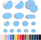 45PCS Nylon Repair Patch Self-Adhesive Pre-Cut Fabric Patch Down Jacket Repair Patches for Puffer Jackets Tenacious Tape Polyester Waterproof Lightweight Tent Repair Patch for Clothes Bag(Light Blue)