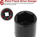 CASOMAN 1/2" Drive x 1-3/16" Impact Socket, 6-Point, SAE, CR-MO