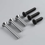 1/4-20 Bolt, 1/4-20 x 3/4 Inch Flat Socket Head Screws 30Pcs, 304 Stainless Steel 18-18 Countersunk Bolts, Full Thread, with Hex Spanner