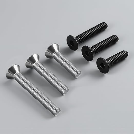 5/16-18 Bolt, 5/16-18 x 1 Inch Flat Socket Head Screws 30Pcs, 304 Stainless Steel 18-18 Countersunk Bolts, Full Thread, with Hex Spanner