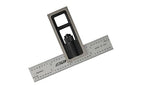 Precision Double Square for Metal Working and Fabrication, Carpentry, Woodworking and Machine Setup,4R Blade (8ths, 16ths, 32nds, 64ths), Hardened, Chrome Stainless Steel Blade, Made in US