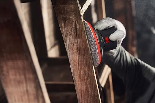 3M Random Orbital Sander, Xtract Pneumatic 88954, 6 in, with Central Vacuum Attachment, 3/16 in Orbit, Ergonomic and Lightweight ROS, .28 HP (209W) Motor