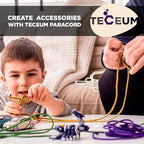 TECEUM 5/32" Paracord Rope 1000 – 1000ft / 200ft / 100ft / 50ft – Tactical Parachute Cord 4mm – 45+ Colors – Nylon String for Survival & Camping Gear – Stripe Cord for Survival – Utility Rope