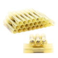 120 Pcs Yellow Heat Shrink Butt Connectors, AWG12-10 Waterproof Insulated Electrical Wire Connectors, Crimp & Shrink Butt Splice Connectors Terminal for Automotive Marine Truck Trailer Stereo (Yellow)