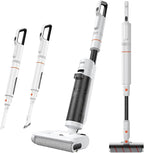 JONR ED20 Pro 4-in-1 Cordless Wet Dry Vacuum Cleaner, 17000 Pa Vacuum Suction Power, Self-Cleaning and Automatic Drying with One Click, Intelligent Voice Reminder