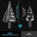 Large Step Drill Bit for Steel, 1-5/8"(Pro) 13Holes, M35 Cobalt Drill Bits, Extra-Heavy Duty for Stainless Steel, Hard Metal, Aluminum, Wood, 13-Steps. Co158